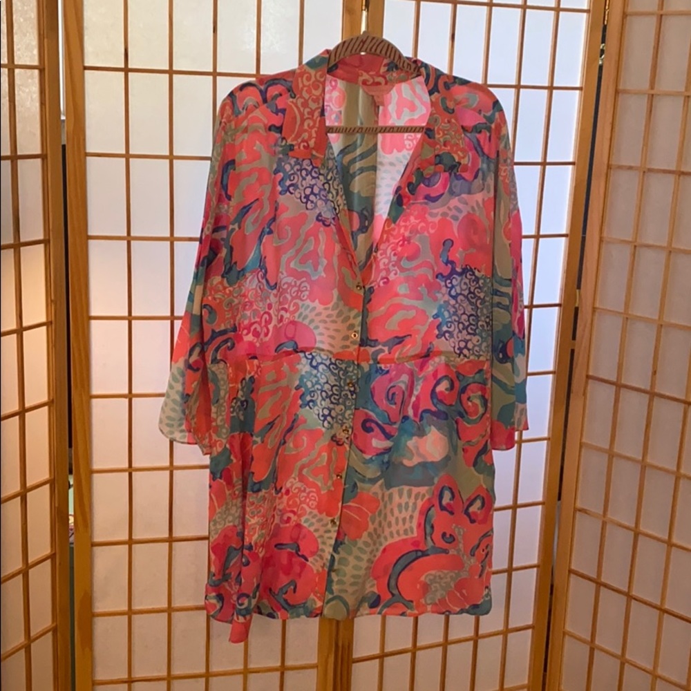🌴 Lilly Pulitzer beach cover up